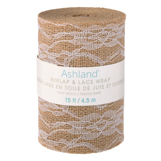12 Pack: Burlap With Lace Overlay by Ashland®